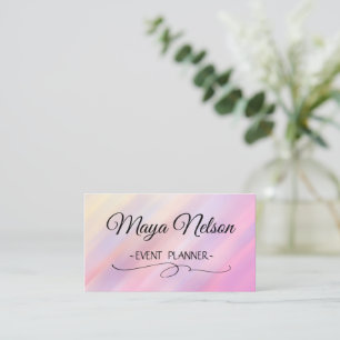 Tarjeta de visita rosa perfecta y de lujo