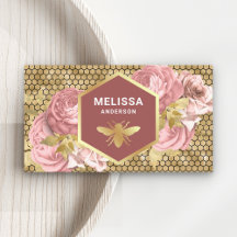 Rosa Polvoriento Floral Panal de Abeja Miel Hoja d