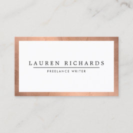 Tarjeta De Visita Rosa profesional de lujo dorado y blanco