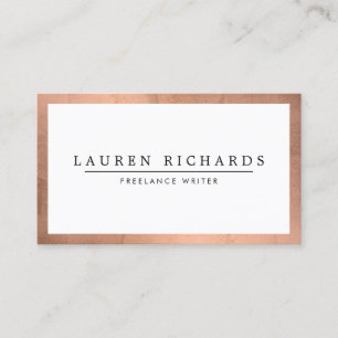 Tarjeta De Visita Rosa profesional de lujo dorado y blanco