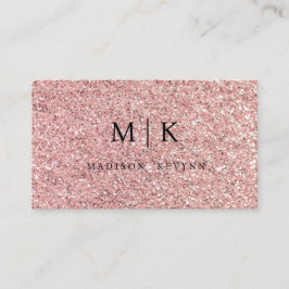 Tarjeta De Visita Rosa Purpurina