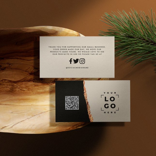 Tarjeta De Visita Rosa purpurina dorado negro rosa moderno gracias (Subido por el creador)