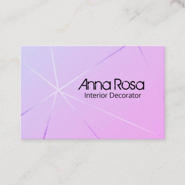 Tarjeta De Visita *~* Rosa Relieve metalizado dorado Azul rosa rosa  (Anverso)