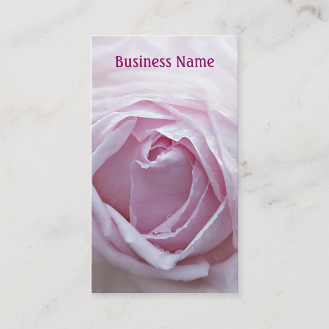 Tarjeta De Visita Rosa rosa (Anverso)