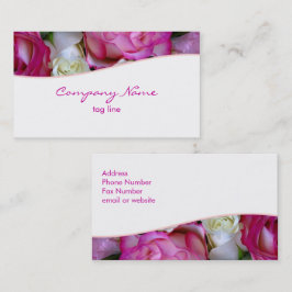 Tarjeta de visita Rosa rosa