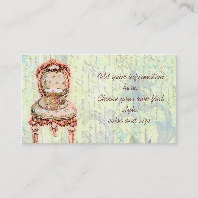 Tarjeta De Visita Rosa Rosa Rosa Rosa Rosa y presidente victoriano (Anverso)