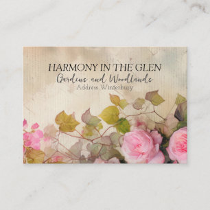 Tarjeta de visita Rosa Shabby