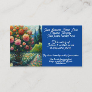 Tarjeta De Visita Rosa Topiary Plant Nursery Shop Etsy