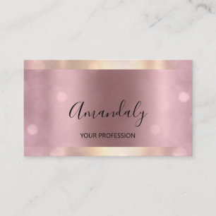 Tarjeta De Visita Rosa Vip del planificador de eventos de artistas d