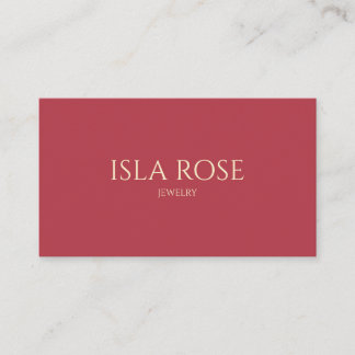 Tarjeta De Visita Rosa y crema de frambuesa