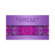 Rosa y mandala que brilla intensamente púrpura -