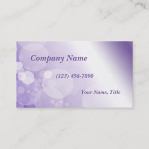 Tarjeta De Visita Rosa y morado moderno de Bokeh
