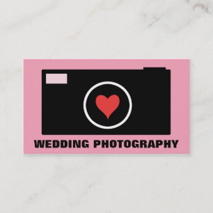 Tarjeta de visita rosada de la fotografía de la