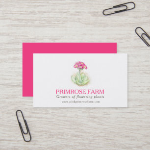 Tarjeta de visita rosada de los proveedores de la