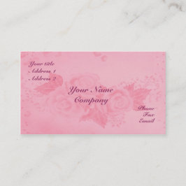 Tarjeta De Visita Rosas