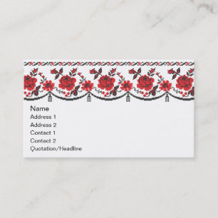 Tarjeta De Visita Rosas