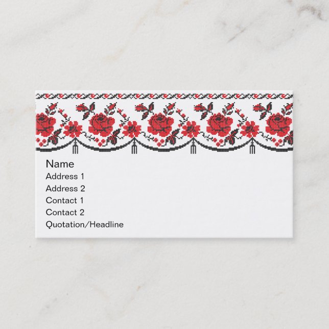 Tarjeta De Visita Rosas (Anverso)