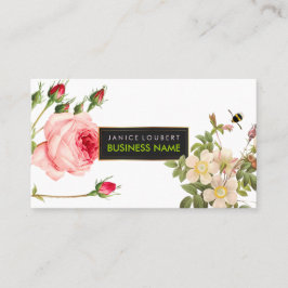 Tarjeta De Visita Rosas de cosecha/Ilustracion/Reduplicación de PixD