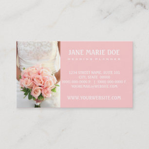 Tarjeta De Visita Rosas de novias rosadas