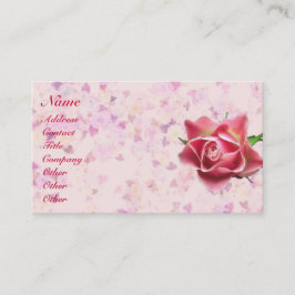 Tarjeta De Visita Rosas Deco