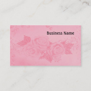 Tarjeta De Visita Rosas elegantes