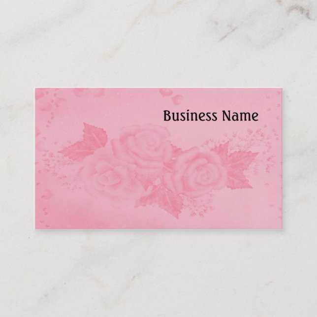 Tarjeta De Visita Rosas elegantes (Anverso)