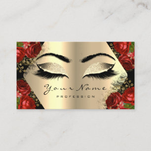 Tarjeta De Visita Rosas florales del latigazo del artista de