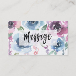 Tarjeta De Visita *~* Rosas florales Wisteria Flores MASSAGE Floral