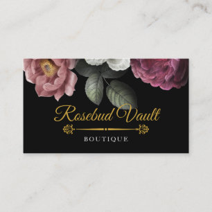 Tarjeta De Visita Rosas florecientes