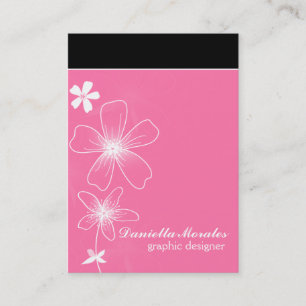 Tarjeta De Visita Rosas fuertes florales