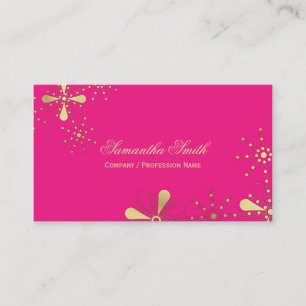 Tarjeta De Visita Rosas fuertes y diseño inspirado indio floral del