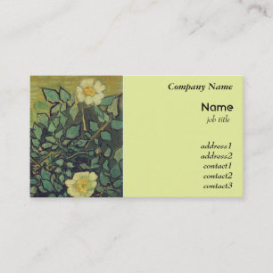 Tarjeta De Visita Rosas silvestres por Vincent van Gogh