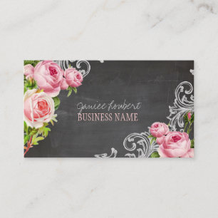 Tarjeta De Visita Rosas/vallas/medios sociales PixDezines