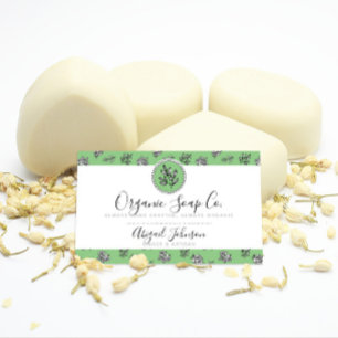 Tarjeta De Visita Rosas verdes y blancas y deja a un artista de la l