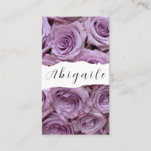 Tarjeta De Visita Rosas vintage sin fisuras vector de pluma