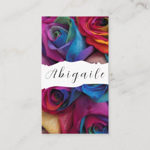 Tarjeta De Visita Rosas vintage sin fisuras vector de pluma