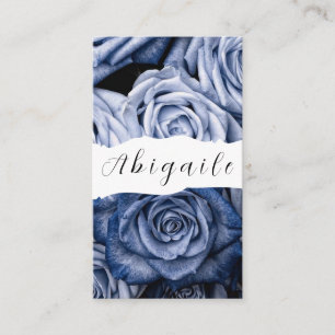 Tarjeta De Visita Rosas Vintage sin hilo de pluma