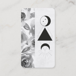 Tarjeta De Visita *~* Rosas Wisteria Alquimia de la Luna Triángulo F