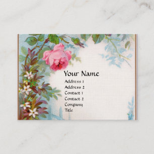 Tarjeta De Visita ROSAS y JASMINES MONOGRAM Ropa amarilla