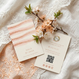 Tarjeta De Visita Rose Gold Glam Nails Business Card TMF26