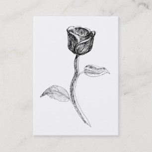 Tarjeta De Visita Rose negra