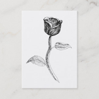 Tarjeta De Visita Rose negra