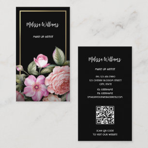 Tarjeta De Visita Roses rosas negras