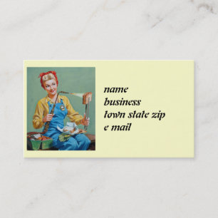 Tarjeta De Visita Rosie el remachador hace el queso tostado