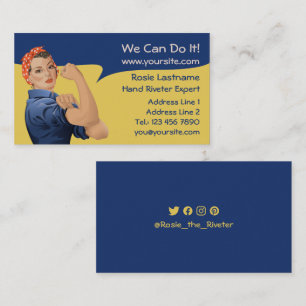 Tarjeta De Visita Rosie the Riveter Business Card