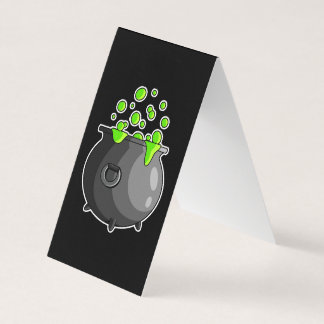 Tarjeta De Visita Rótulo Coffee Cauldron Business Card