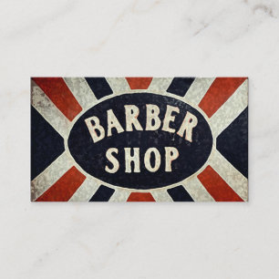 Tarjeta De Visita Rótulo de Barbershop