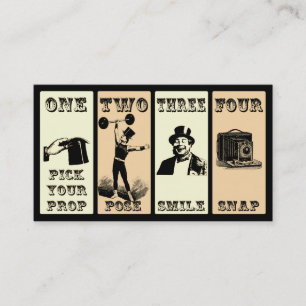 Tarjeta De Visita Rótulo de Photo Prop