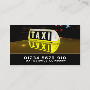 Tarjeta De Visita Rótulo de taxi, empresa de taxi, lista de precios