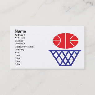 Tarjeta De Visita Rótulo del baloncesto